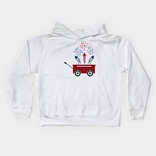 Fireworks Wagon Kids Hoodie